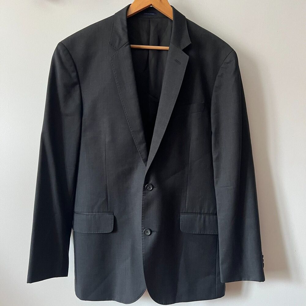 Bonobos Marzotto Italy Wool Black Blazer Sport Coat Jacket Men's 42R